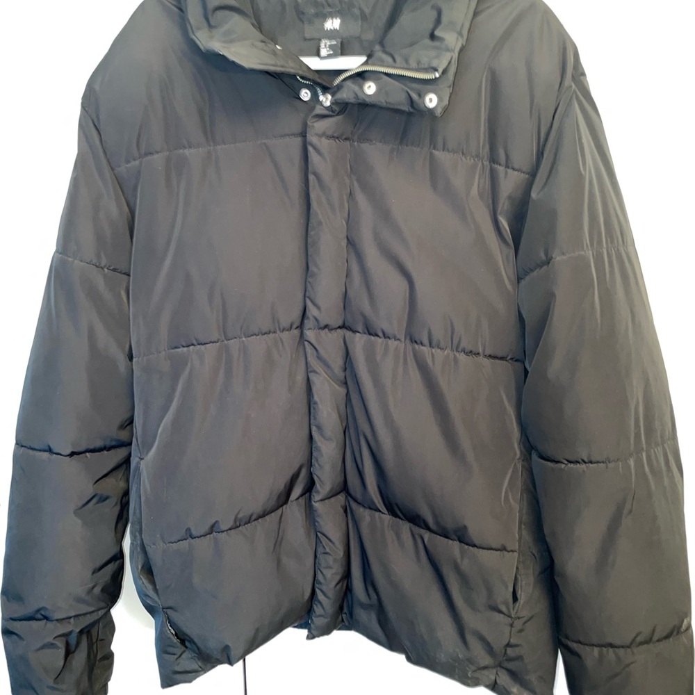 H&M Charcoal Quilted Jacket - Picture 4 of 9